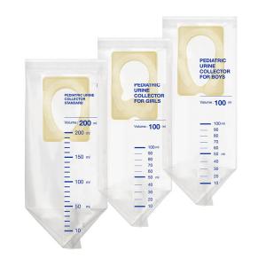 Disposable Medical sterile 100ml 200ml pediatric urine bag collector with good price
