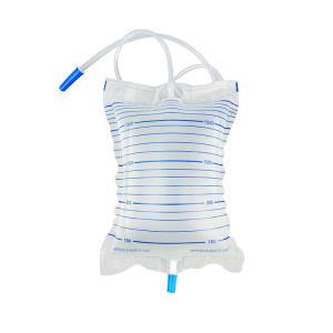 Disposable sterile urine bag with or without outlet for adult use