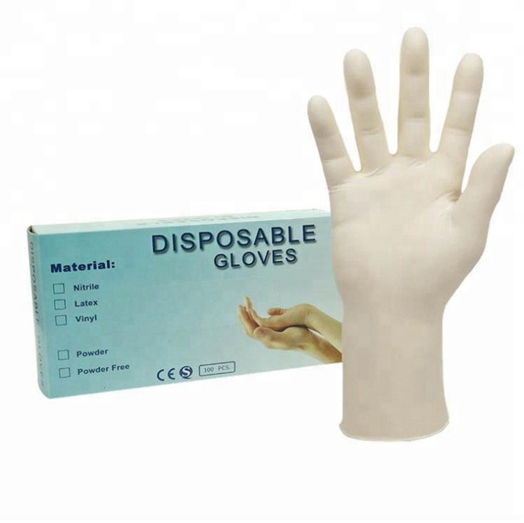 wholesale Disposable Latex Examination Gloves with good quality 