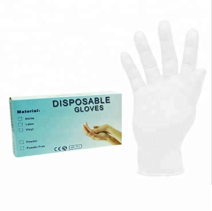 wholesale hot selling Disposable white examination nitrile gloves with good quality